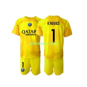 Paris Saint-Germain K.NAVAS 1 Golmanski Treći Dječji Nogometni Dres 2022-2023